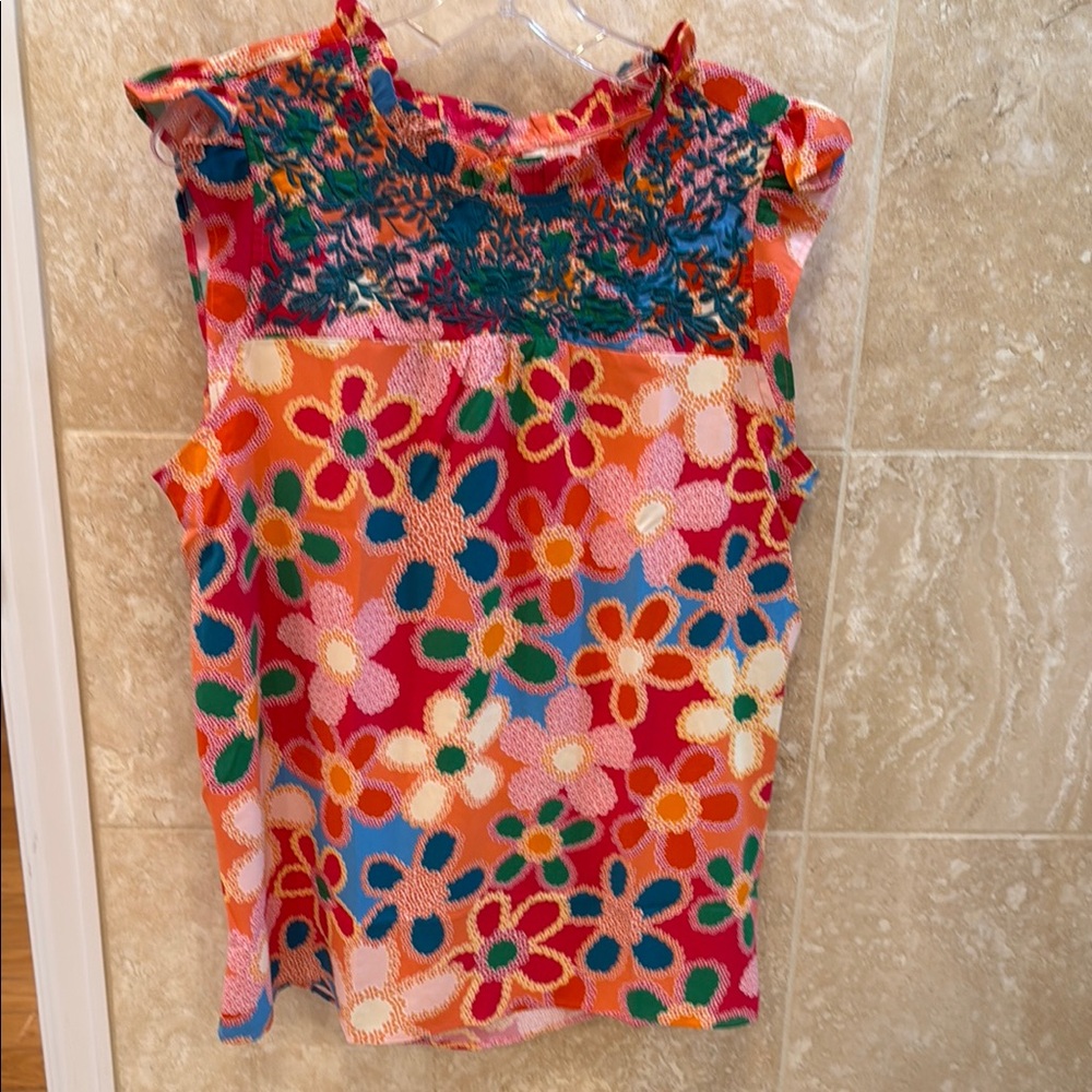 Colorful Floral Ladies Top